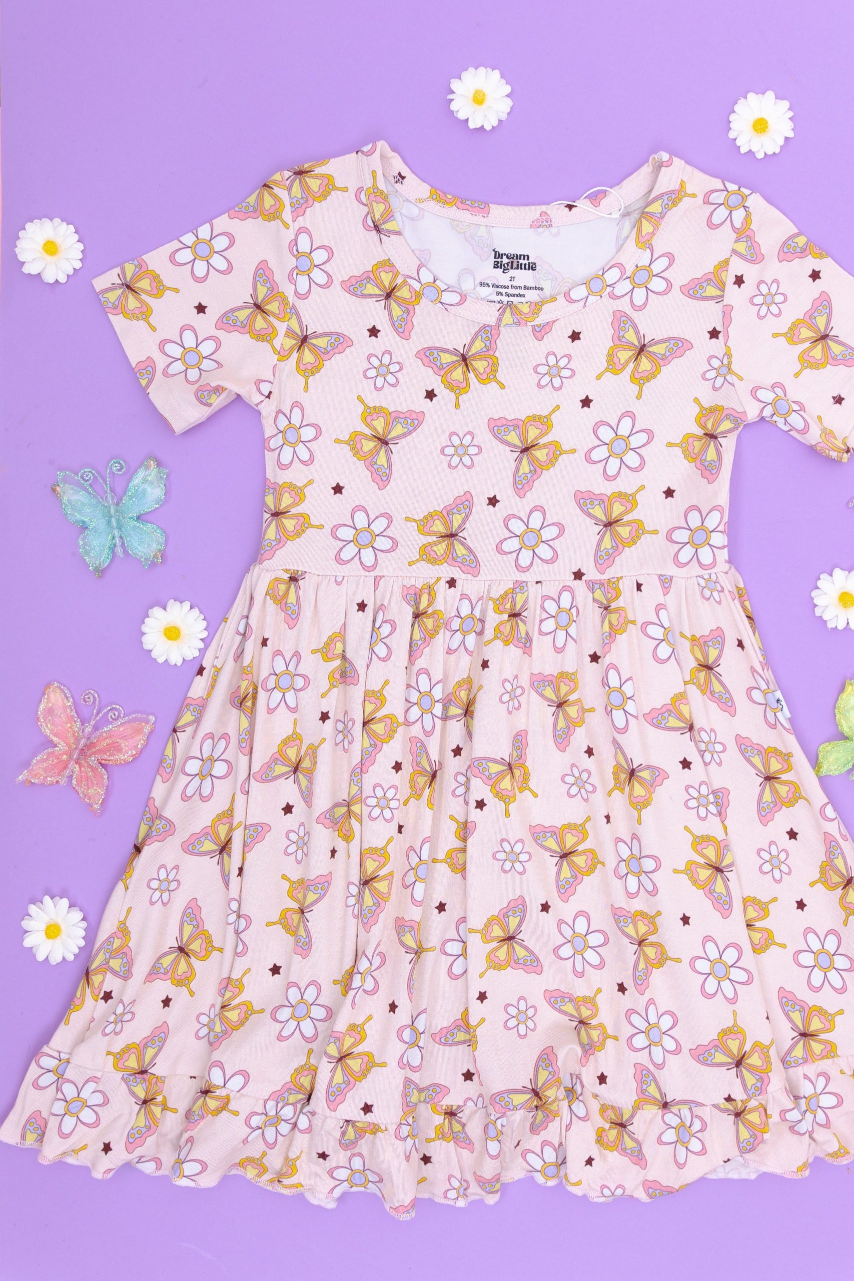 Blossomin’ Butterfly Dream Ruffle Dress