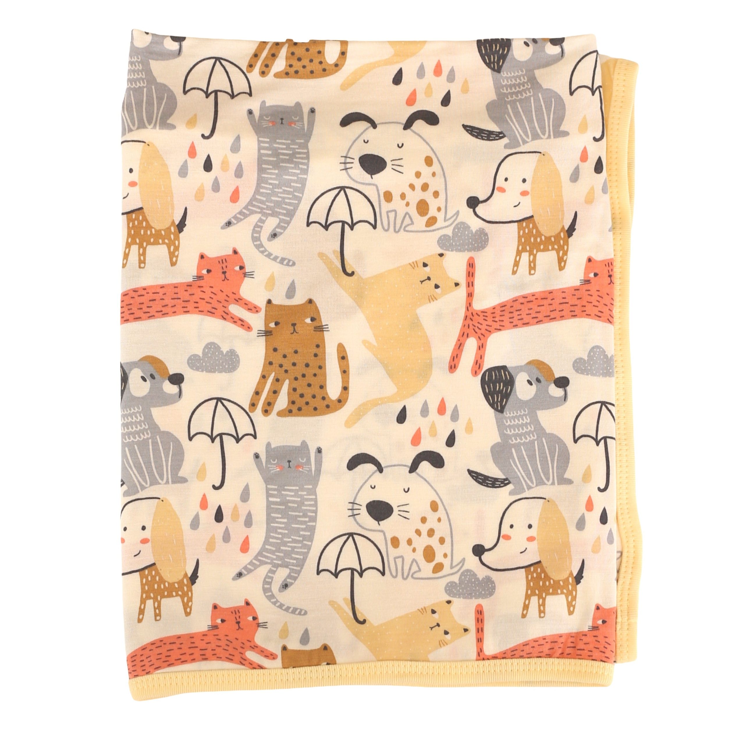 Raining Cats & Dogs Swaddle