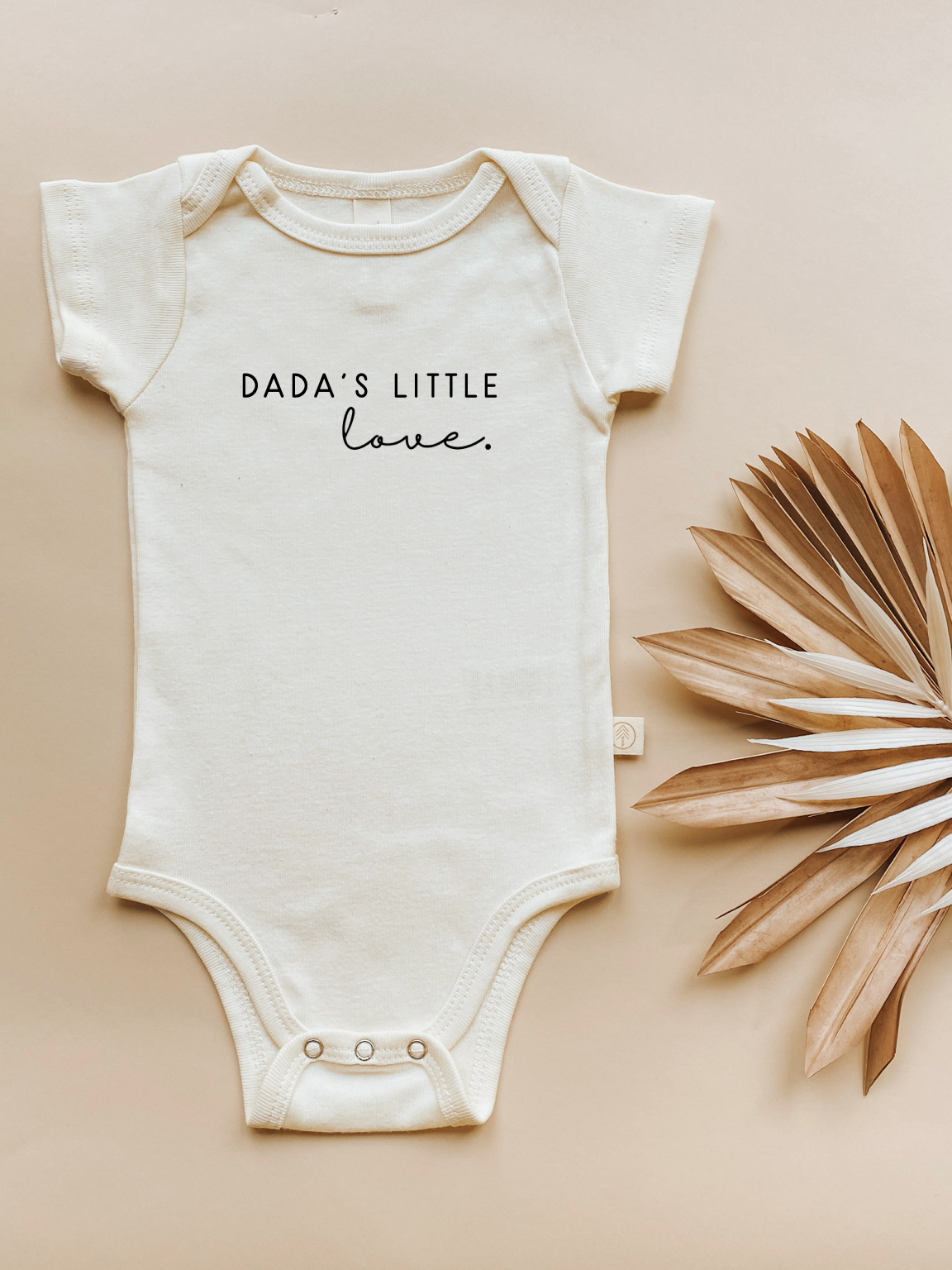 Short Sleeve Bodysuit | Dada’s Little Love | Organic Cotton