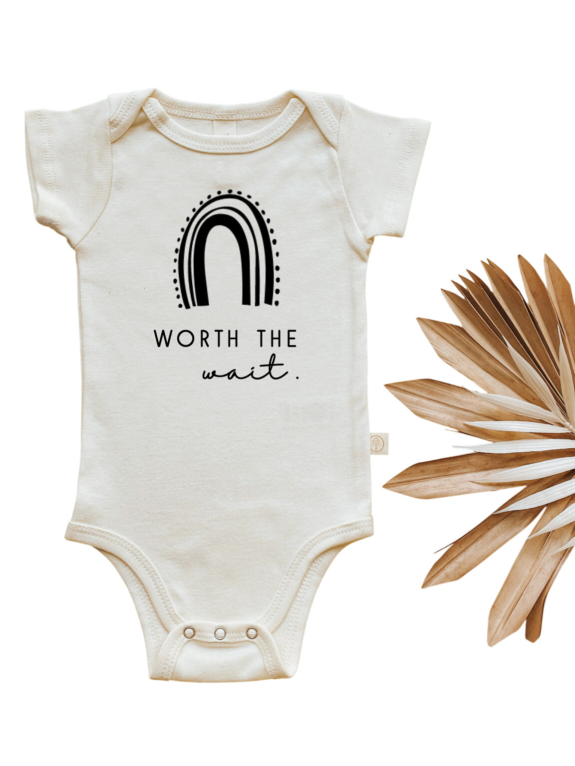 Worth The Wait Rainbow – Organic Cotton Bodysuit