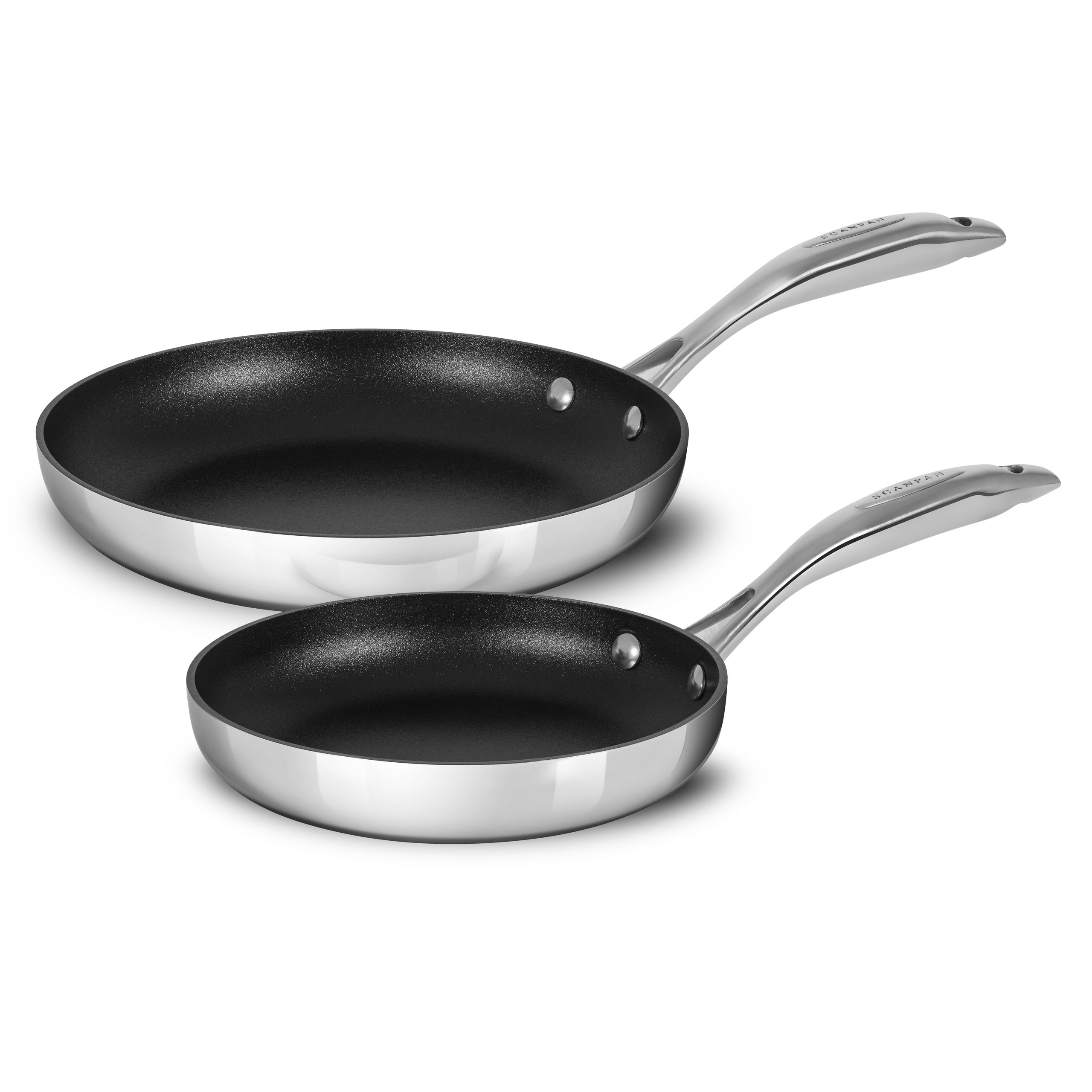 Scanpan HaptIQ 8 & 10.25″ Stainless Steel Nonstick Fry Pan Set