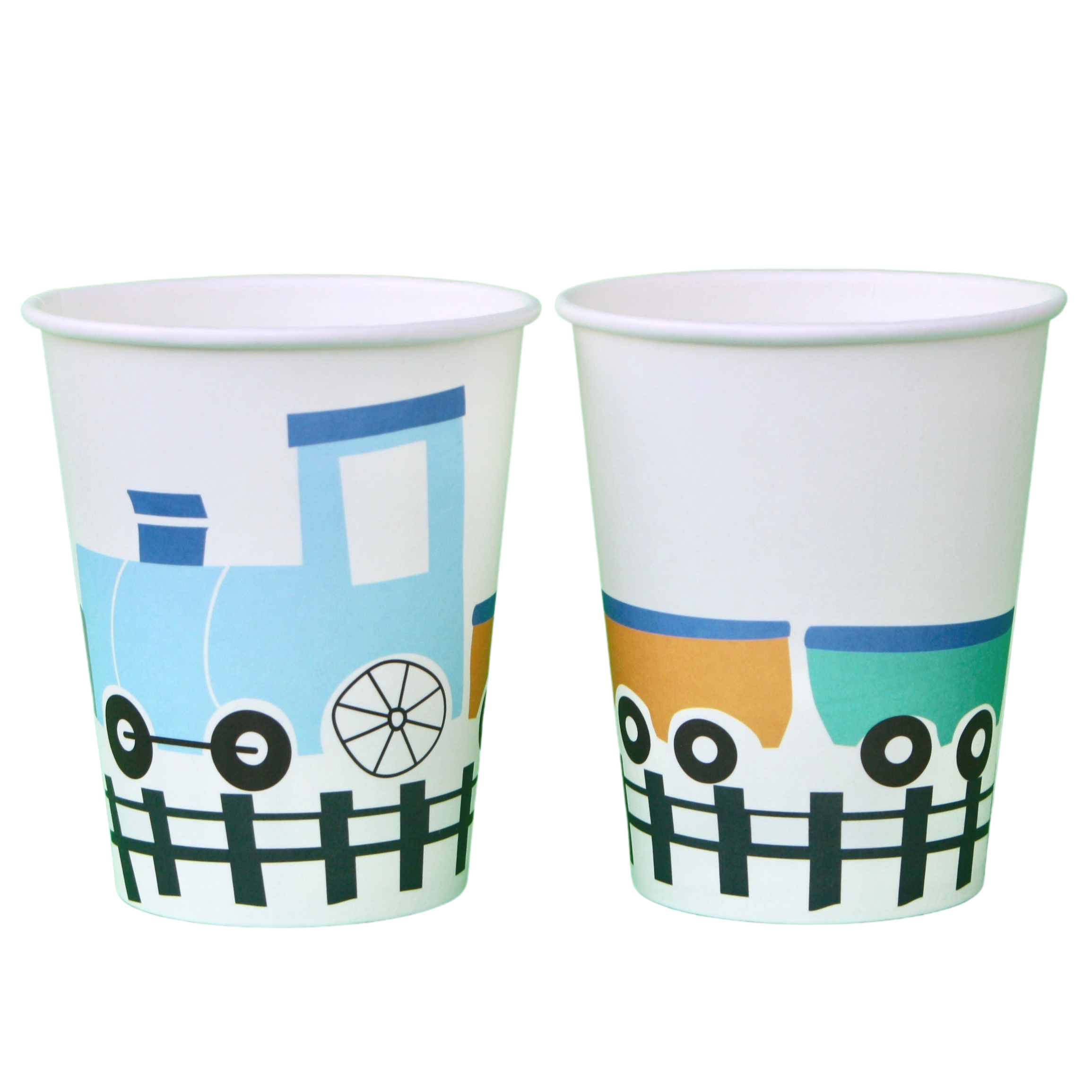 Steam Train Cups (set Of 8)