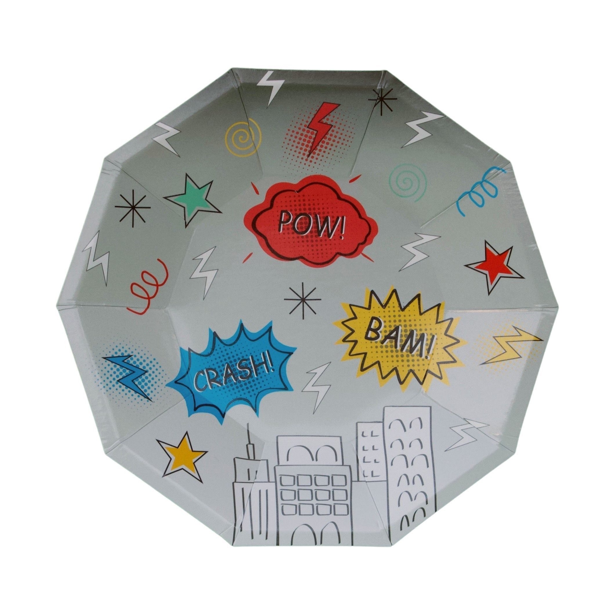 Superhero Small Plates (set Of 8)