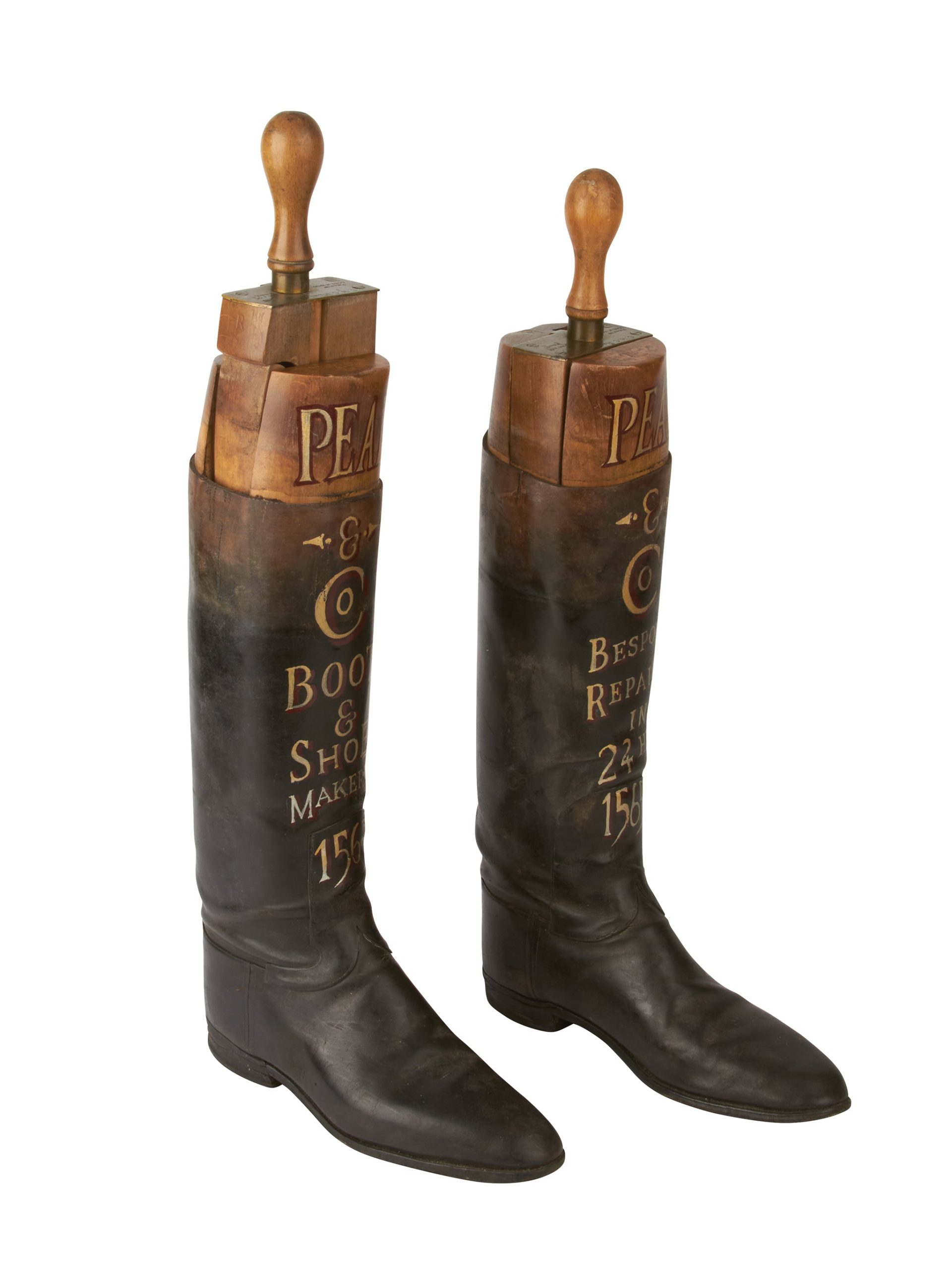 Vintage 19th Century English Advertising Riding Boots