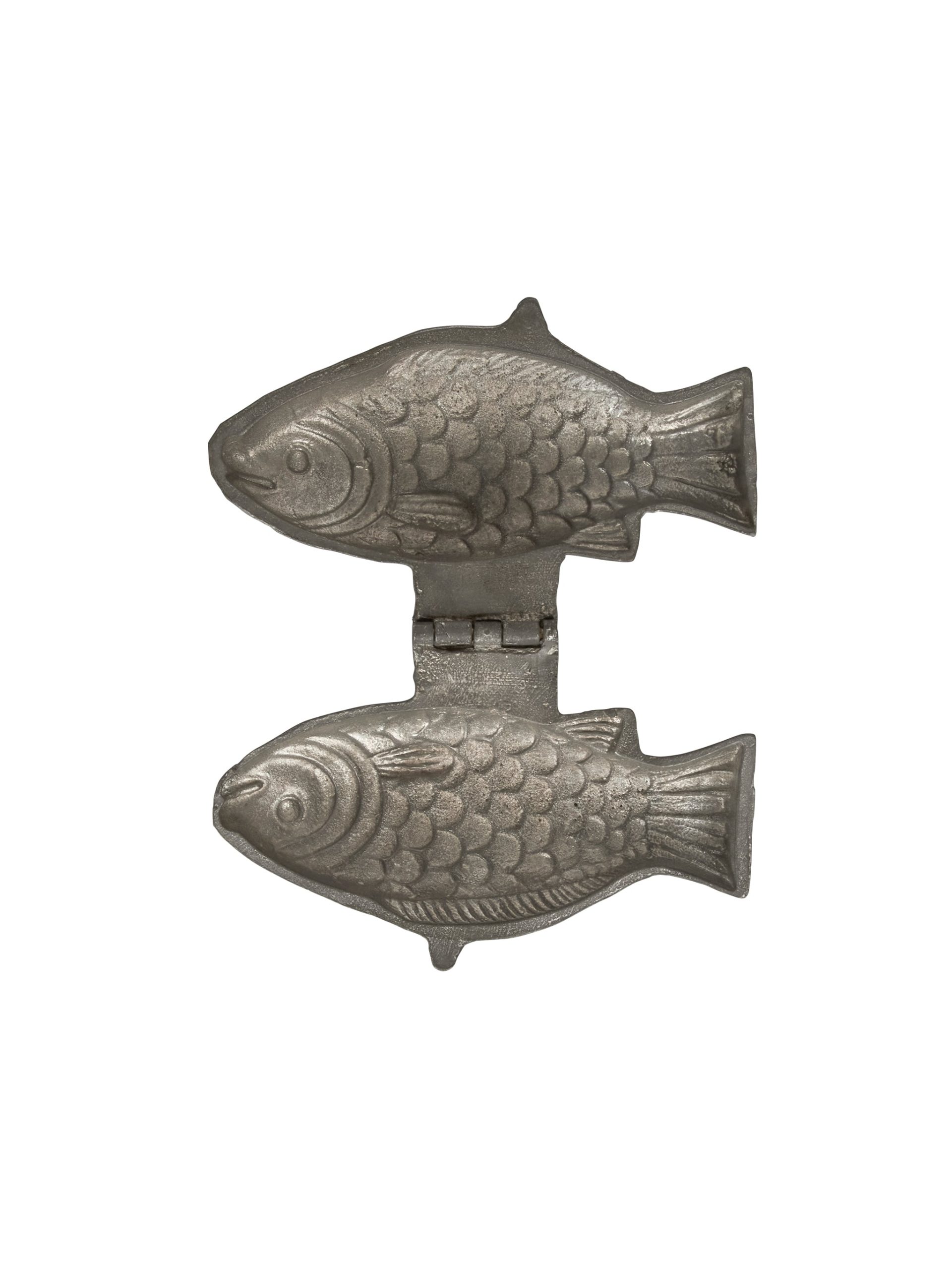 Vintage Pewter Fish Ice Cream Mold