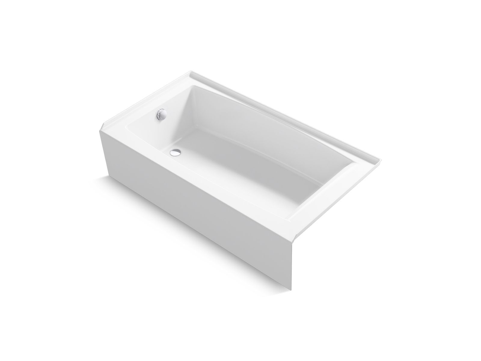 KOHLER K-26108-LA Entity 60″ x 32″ alcove bath with left drain