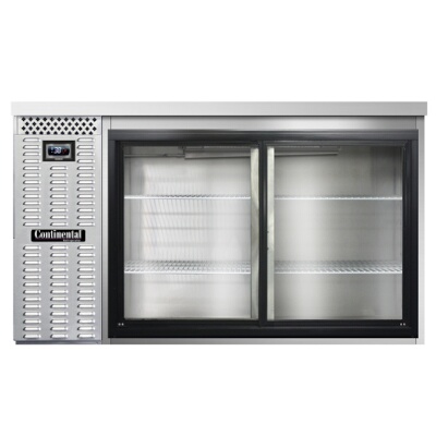 Continental BB59NSSSGD – Back Bar Cooler, 59″W, sliding glass doors, stainless steel