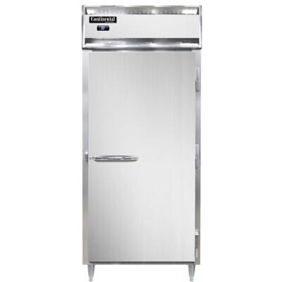 Continental D1RXNPT – Pass-Thru Refrigerator, 36-1/4″W, one-section, wide full-height solid doors