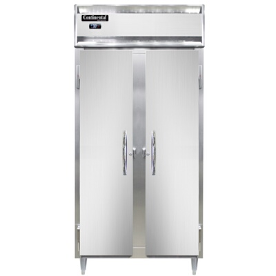 Continental D2RSEN – Reach-In Refrigerator, 36-1/4″W, two-section, narrow full-height solid doors