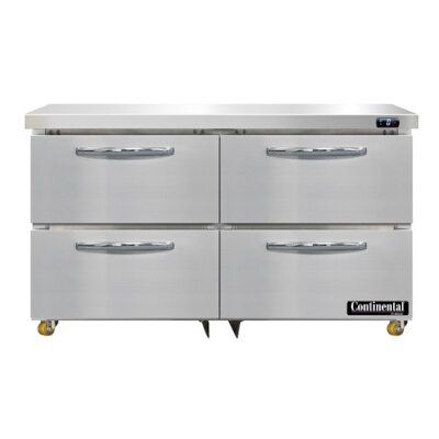 Continental DF48N-U-D – Undercounter Freezer, 48″W, two-section, (4) drawers