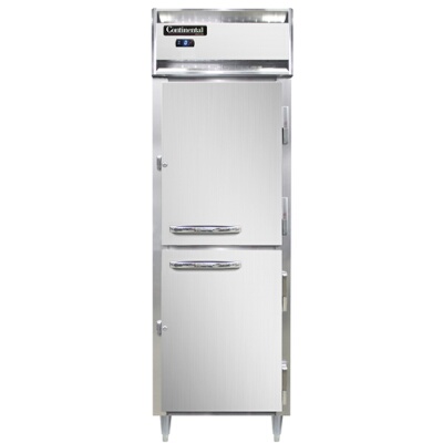 Continental D1FSNHD – Reach-In Freezer, one-section, shallow depth, half-height solid door