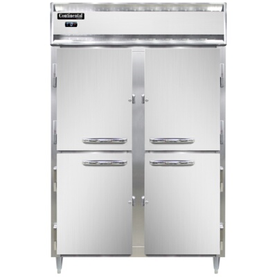 Continental D2FNHD – Reach-In Freezer, two-section, half-height solid doors