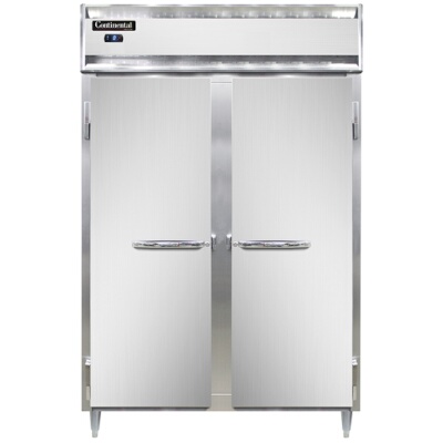 Continental D2FSN – Reach-In Freezer, 52″W, two-section, shallow depth, full-height solid doors