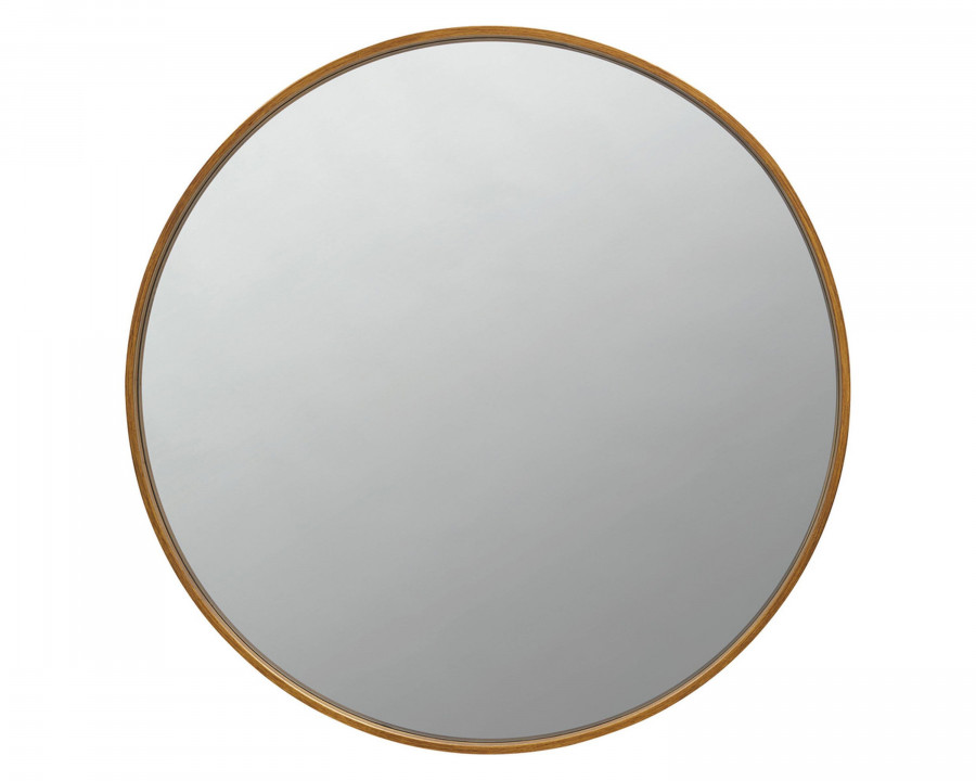 Coaster – Round Mirror in Brass