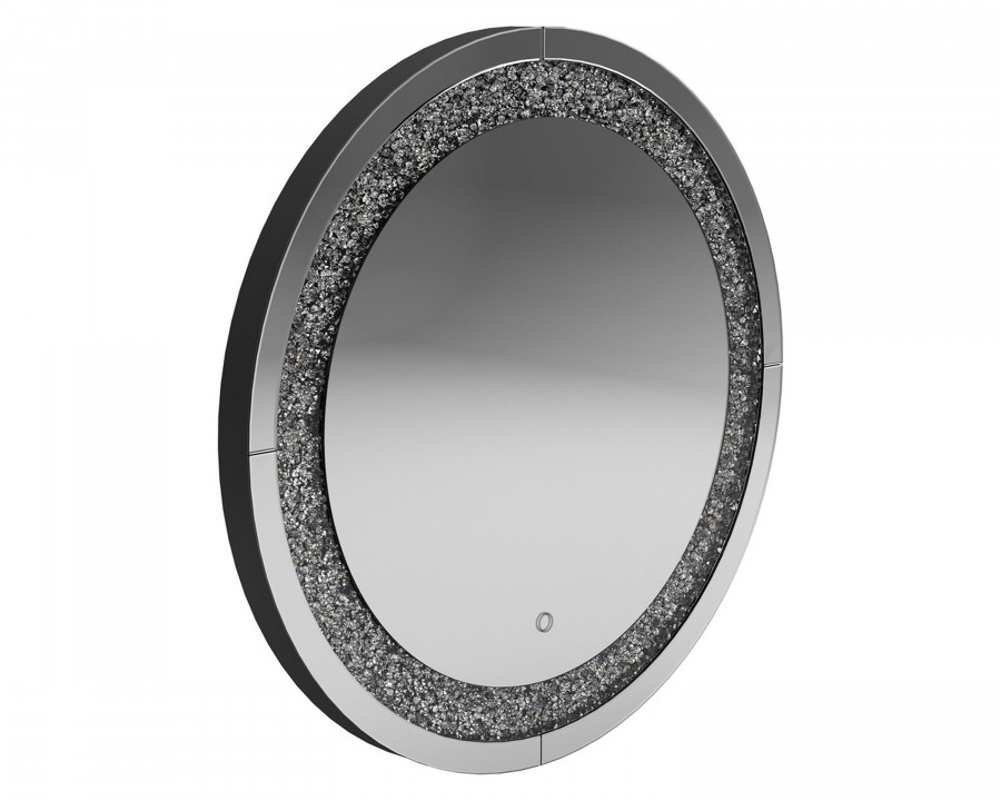 Coaster – Round Wall Mirror in Silver