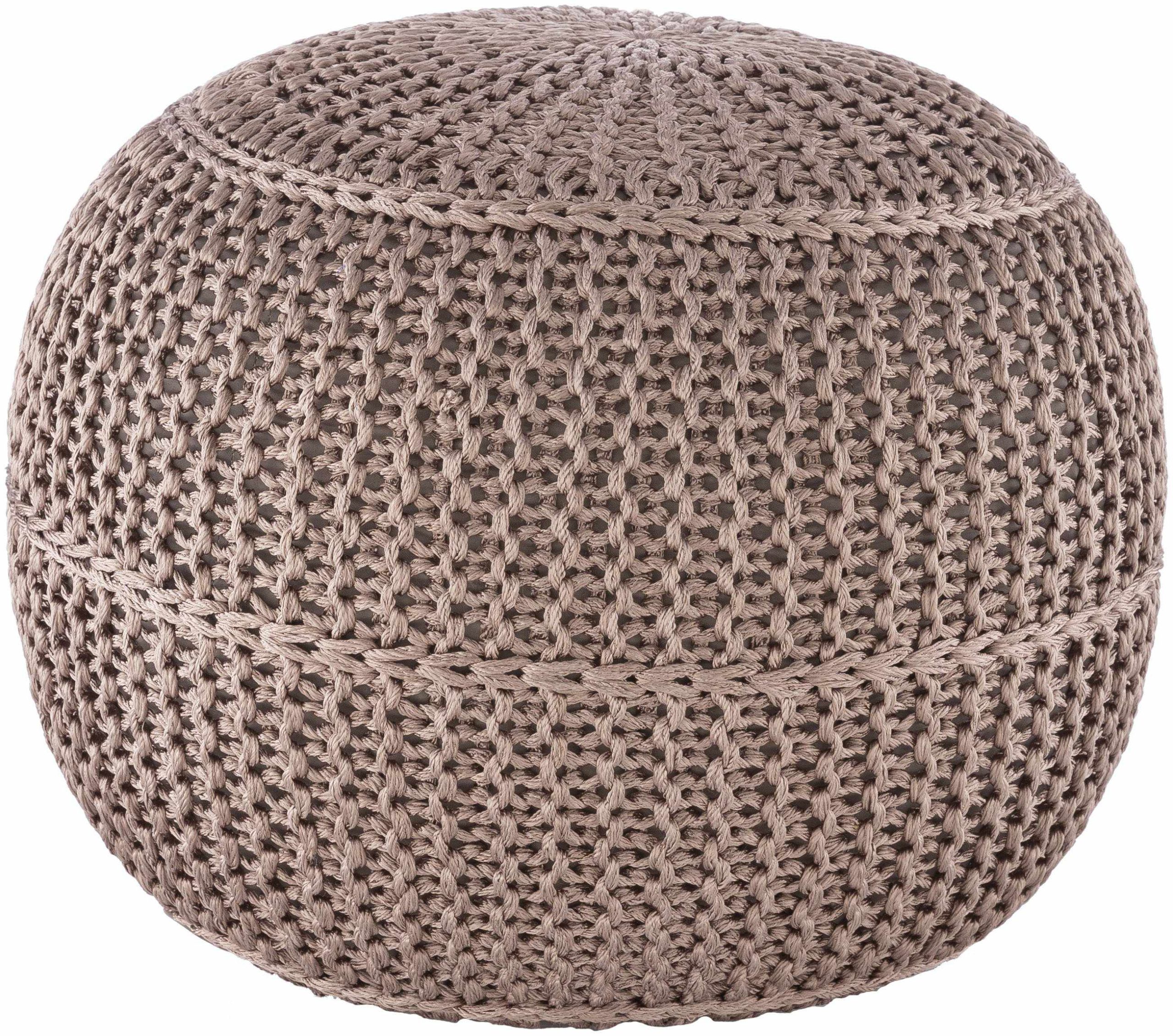 Pulkau Taupe Pouf