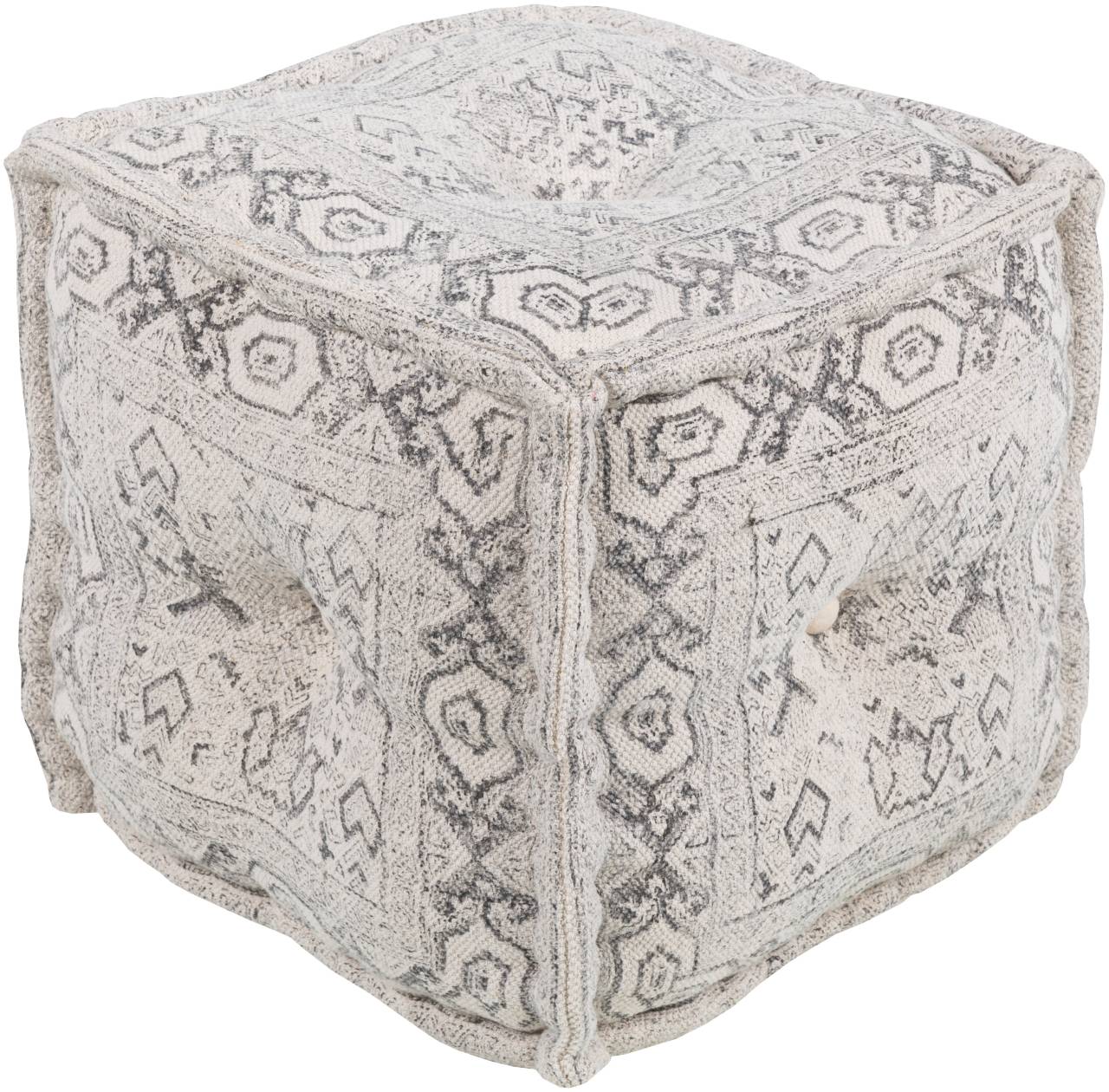 Kleinzell Charcoal Pouf