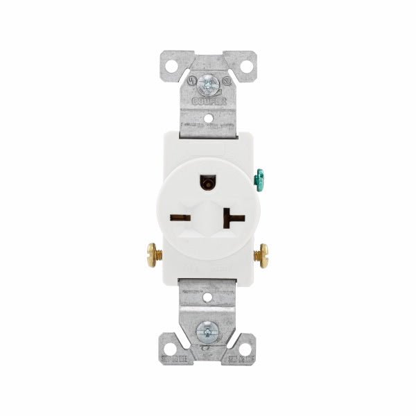 Eaton 1876W Spec Grade Single Receptacle Outlet