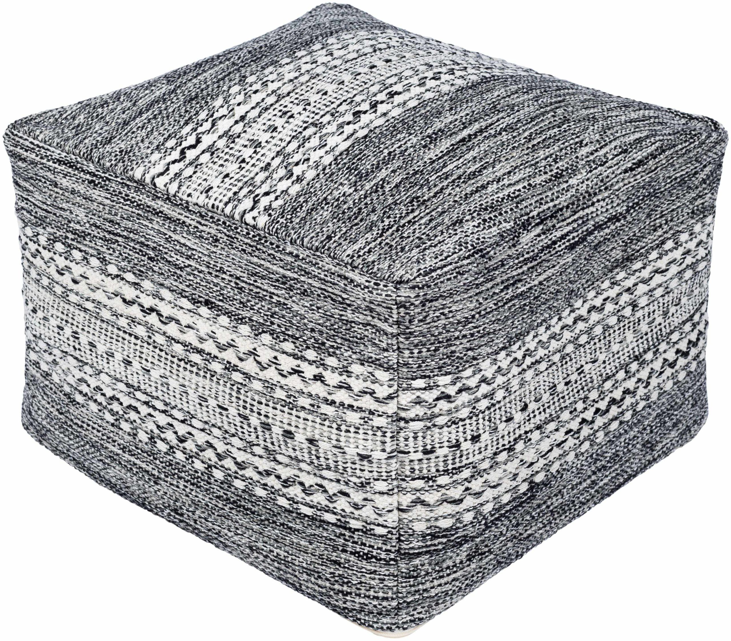 Seebenstein Light Gray Pouf