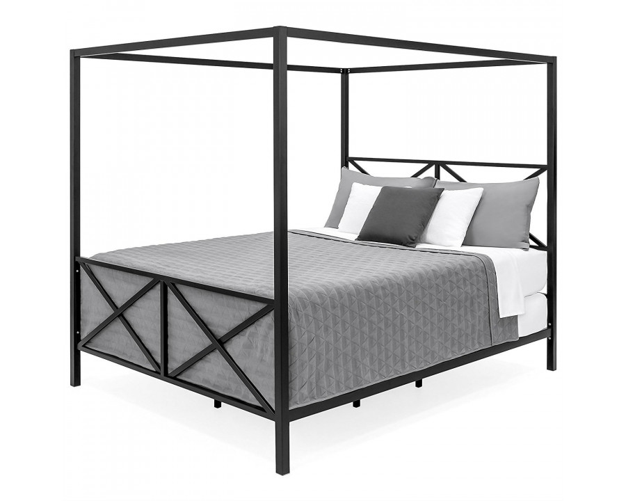 FaFurn – Modern Industrial Canopy Bed Frame