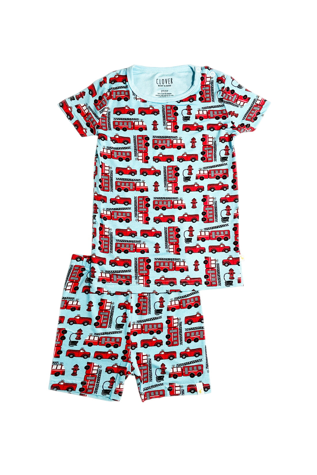 Shorts Pajama Set – Fire Trucks