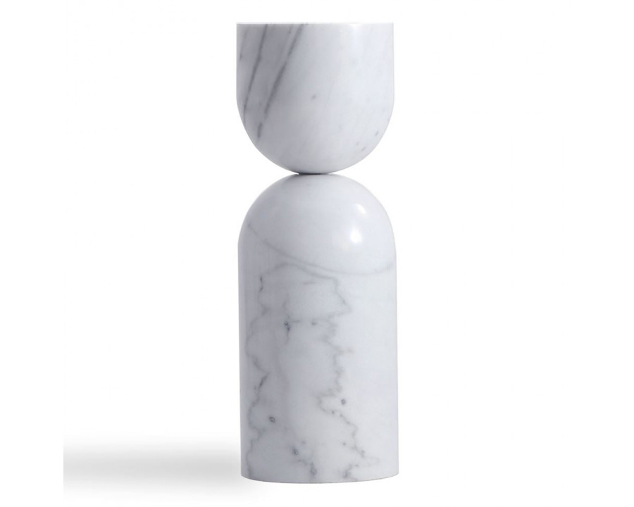 GFURN – Oceane Side Table in White Marble