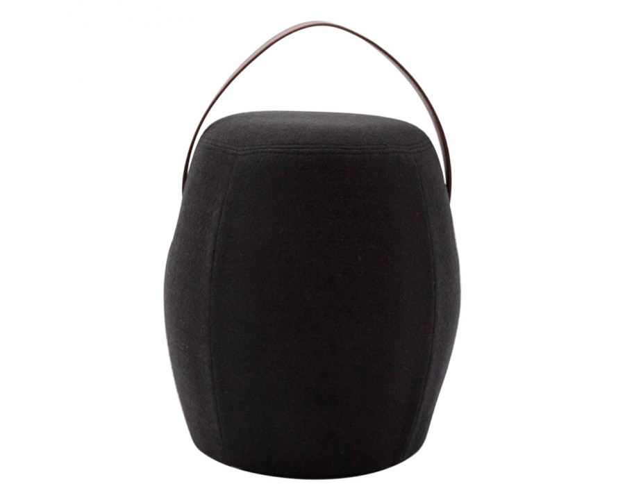 GFURN – Kiley Handmade Pouf/Stool in Darkish