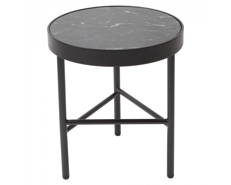 GFURN – Kali Side Table in Dark Green Marble