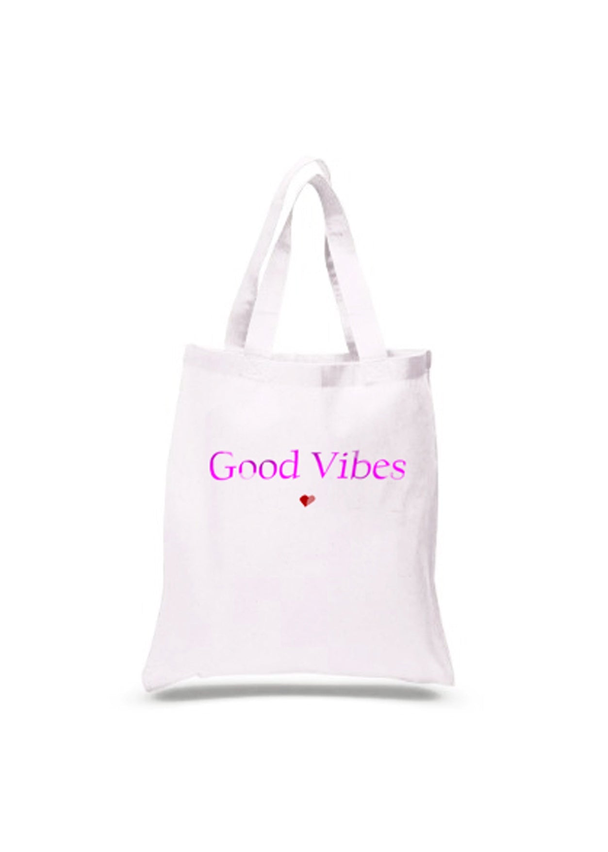 Good Vibes White Bag