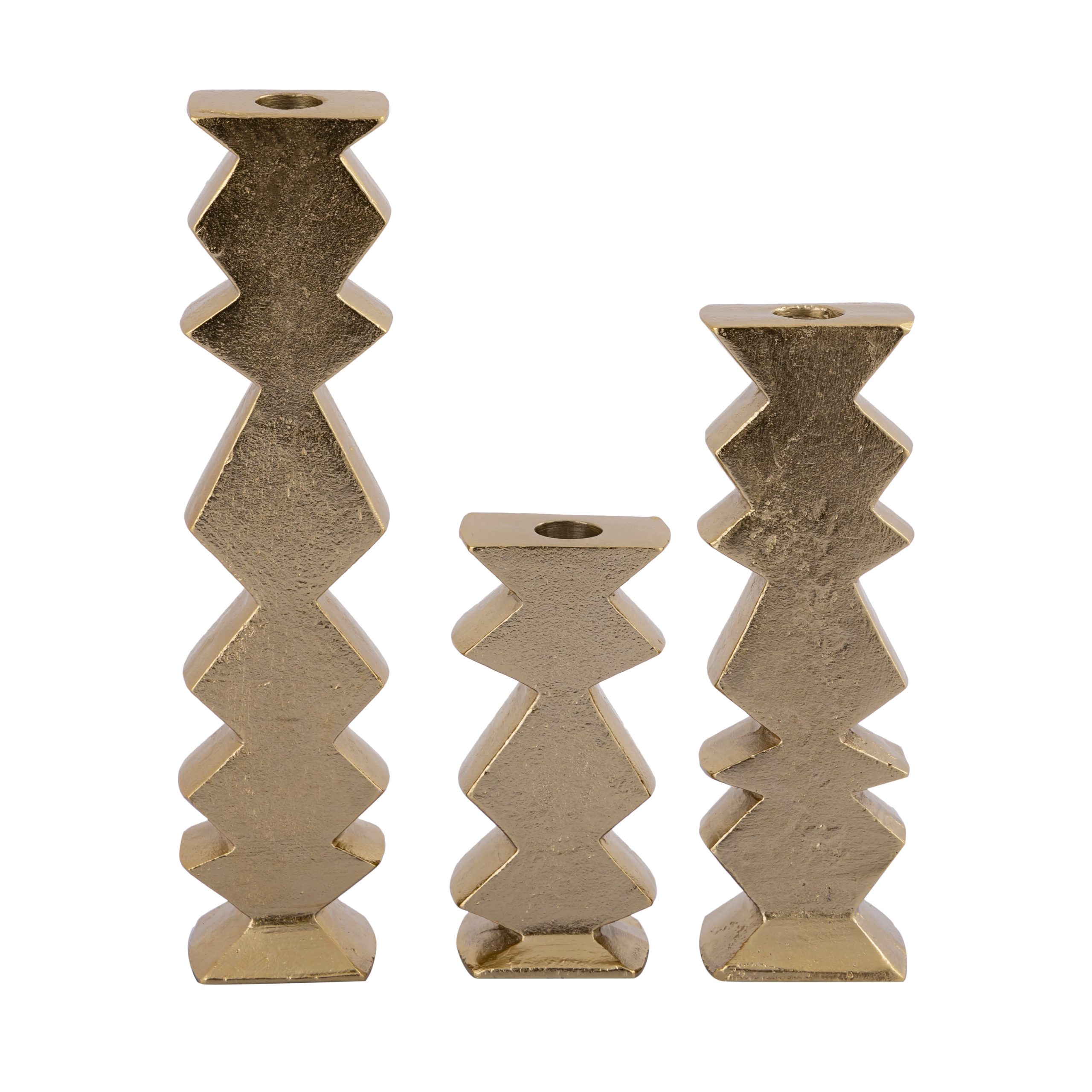 ELK SIGNATURE H0897-10526/S3 Zig Zag Taper Holder – Set of 3