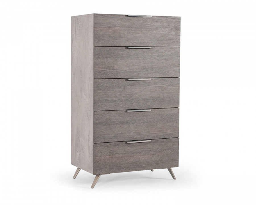 Jubilee – Brubon Modern Chest in Matte Grey/Faux Concrete Laminate