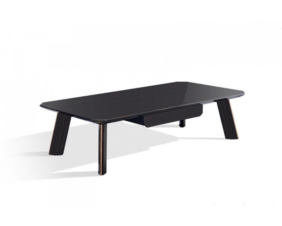 Jubilee – Chower Modern Coffee Table in Ebony/Rosegold