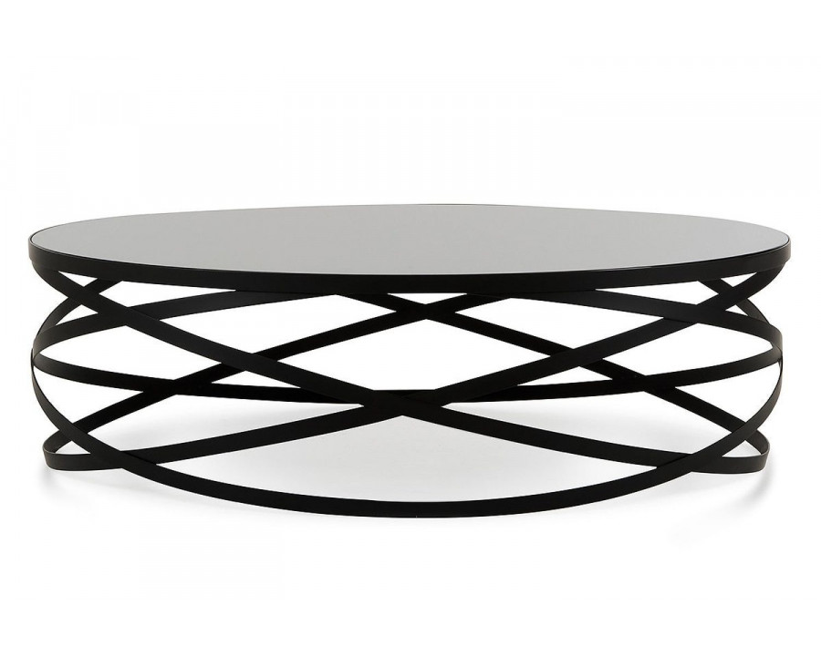 Jubilee – Winry Modern Round Coffee Table in Black