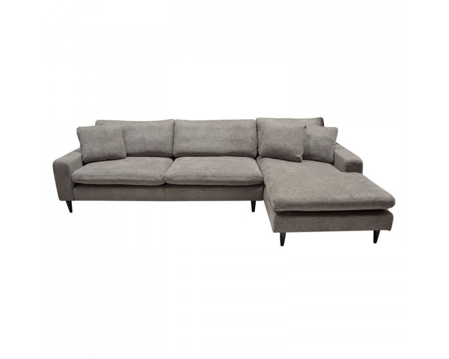 Jubilee – Wome Right Hand Facing Sectional in Gray, Polyester Blend