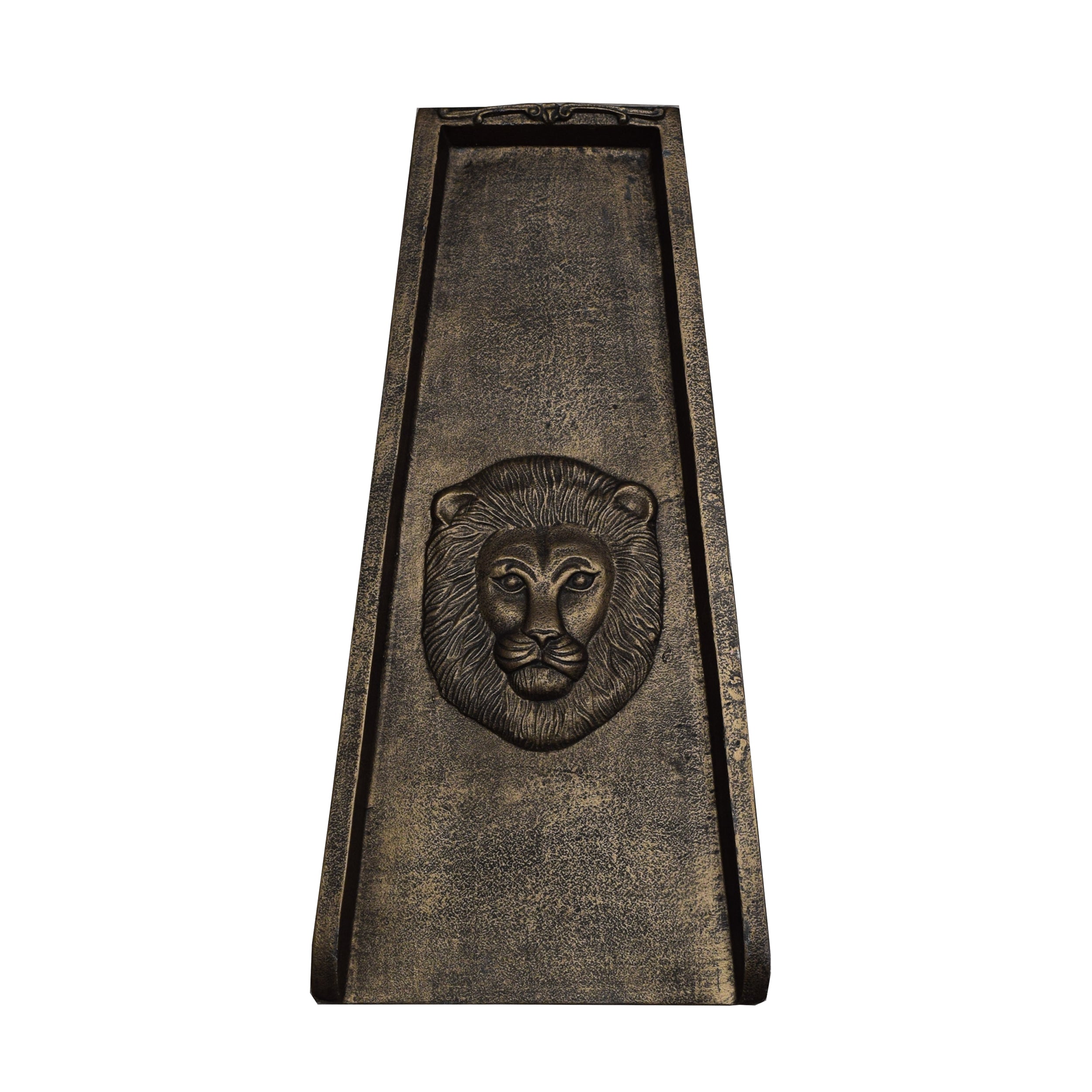 Bronze Lion 24-in Cast Aluminum Downspout Gutter Splash Block