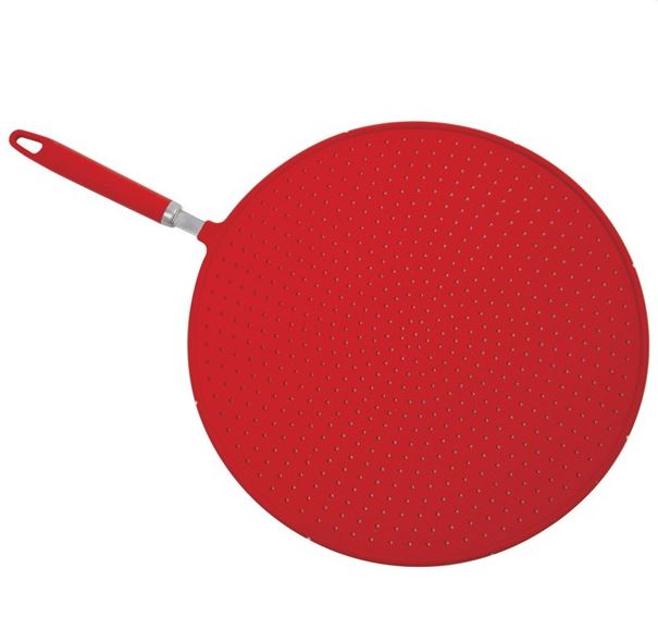 Norpro 2061 – Grip-Ez Silicone Splatter Screen, Red