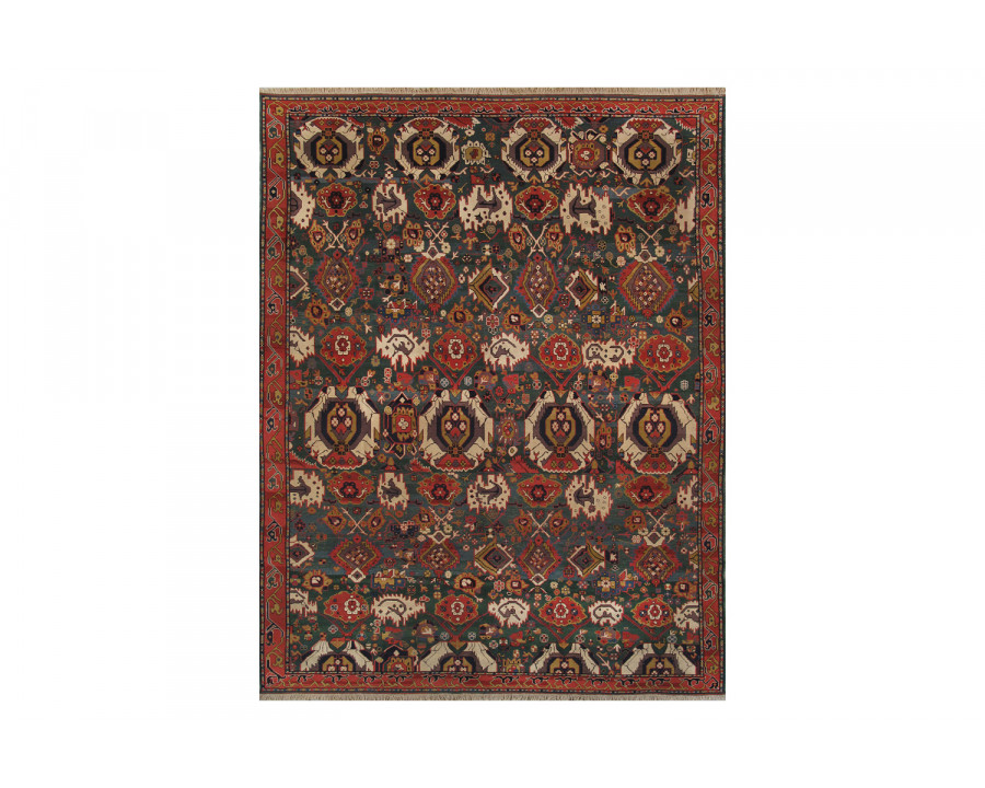 Pasargad – Kazak Collection Hand-Knotted Lamb’s Wool Area Rug 107” x 139” (019758)