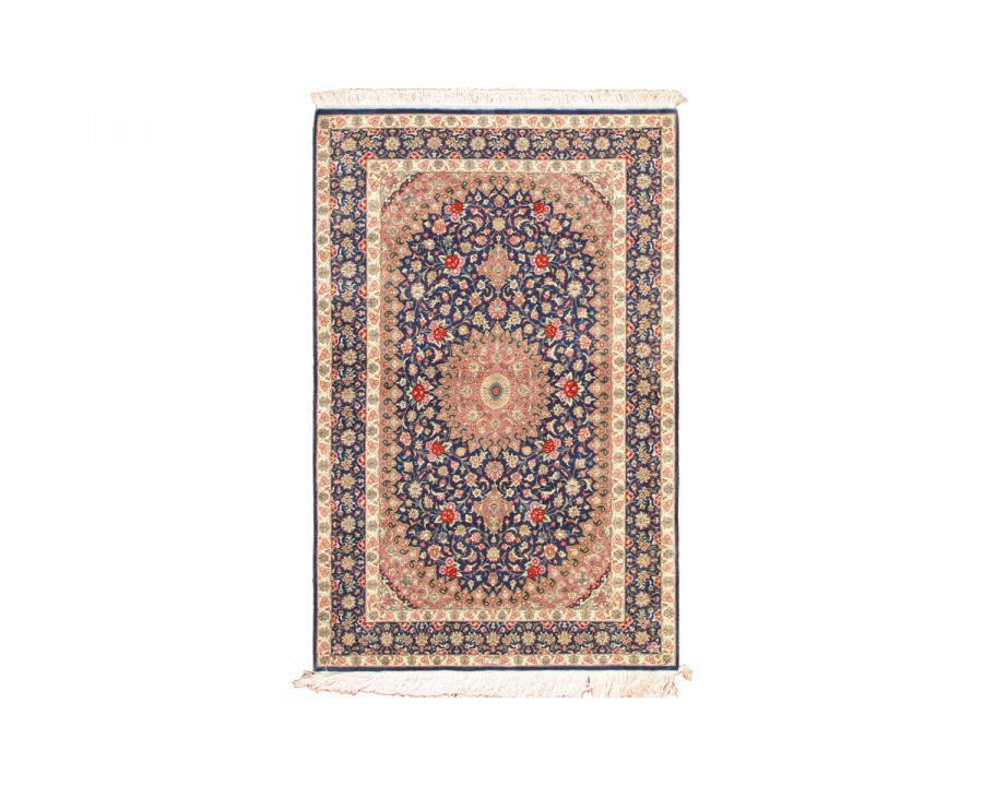 Pasargad – Qum Collection Hand-Knotted Pure Silk Area Rug 38” x 60” (038018)