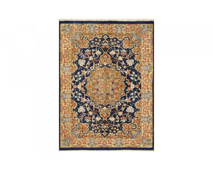 Pasargad – Qum Collection Hand-Knotted Pure Silk Area Rug 24” x 31” (038037)