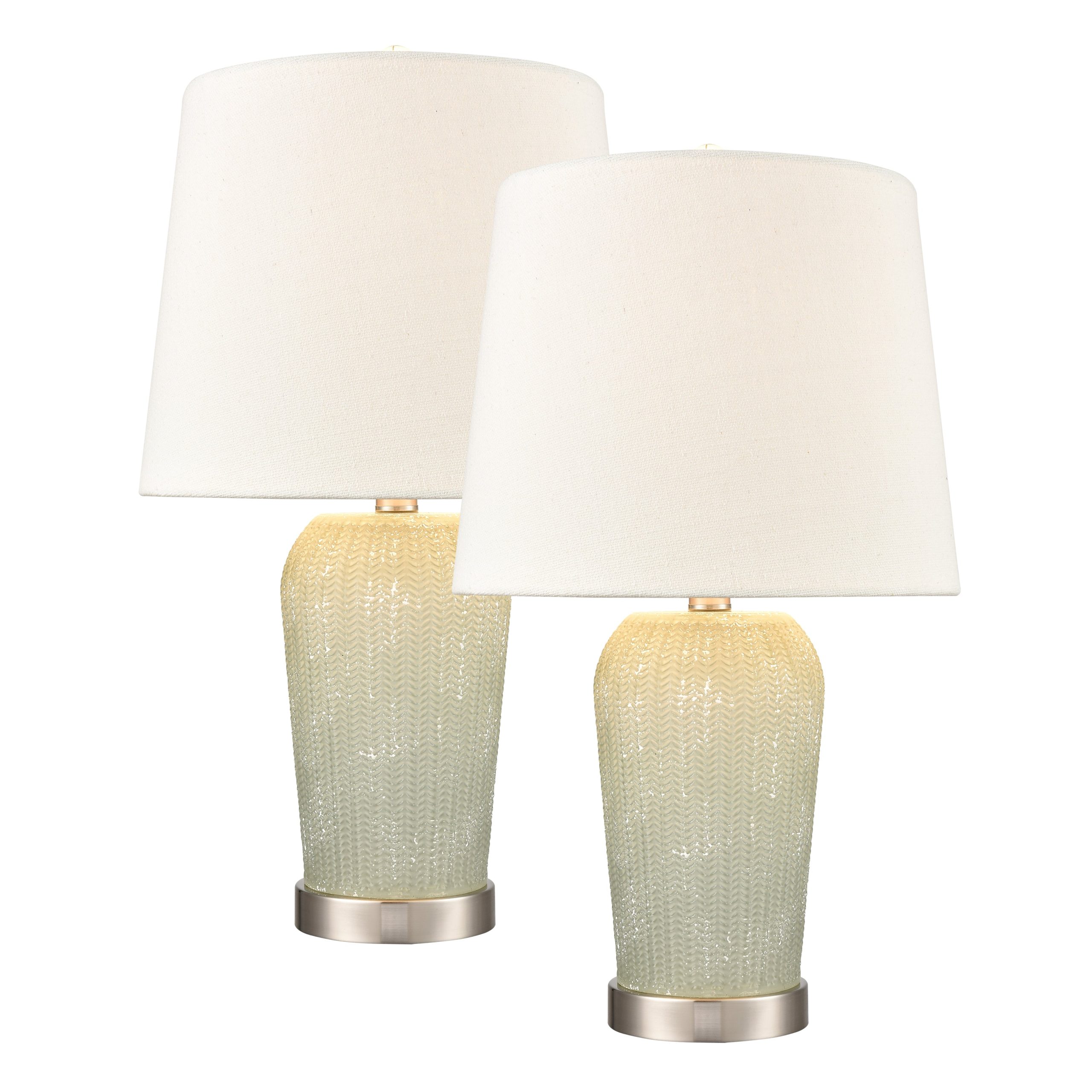 ELK STUDIO S0019-8033/S2 Prosper 21” High 1-Light Table Lamp – Set of 2 Salted Seafoam