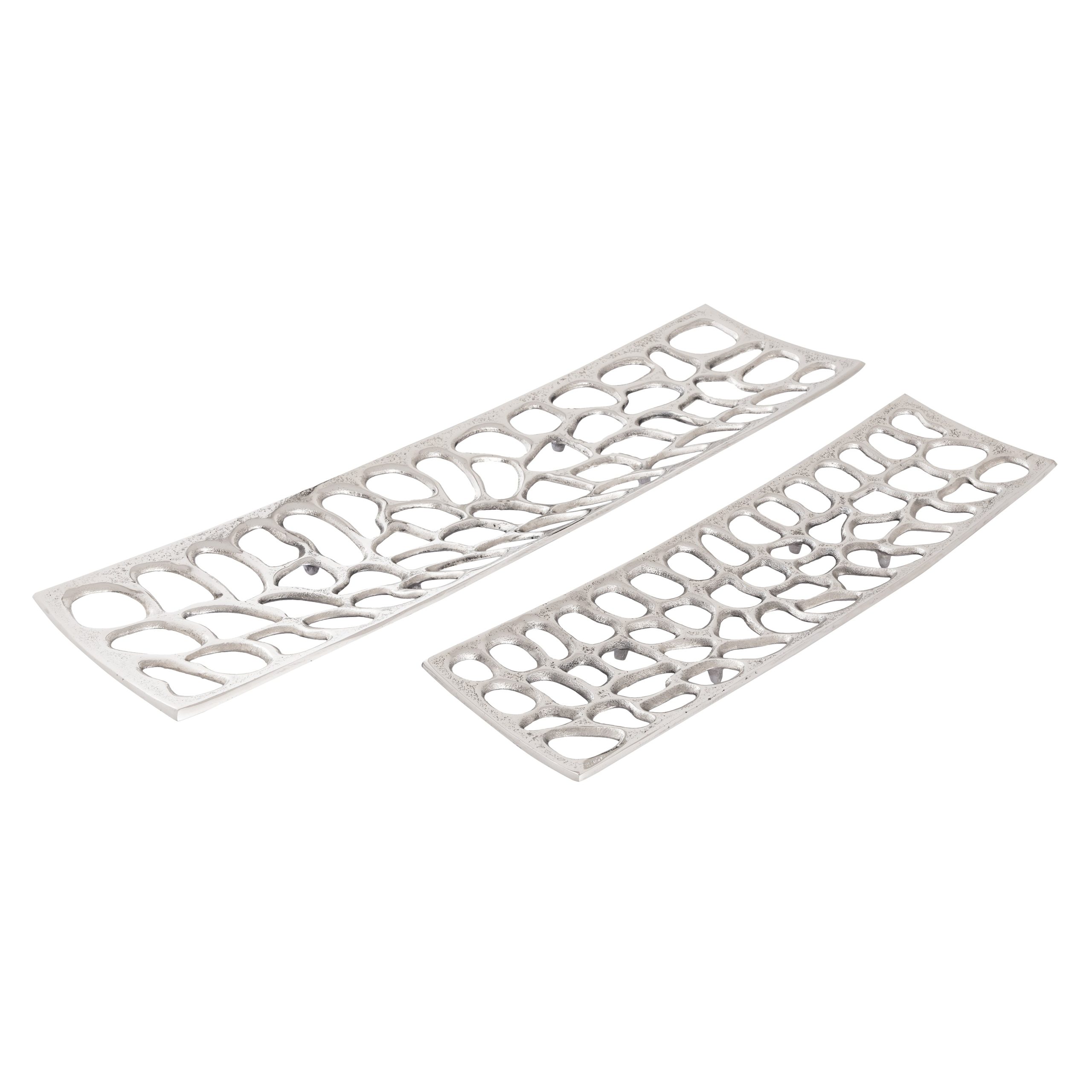 ELK STUDIO S0807-11395/S2 Maro Tray – Set of 2 Nickel