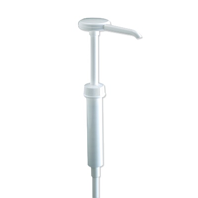 San Jamar P7300 – Condiment Pump, 1 oz. per stroke, 5″ dip tube, plastic, white, (Pack of 2)