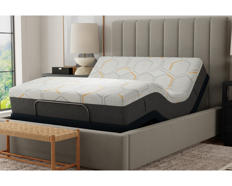 South Bay – 12″ Medium Copper Gel Infused Premium Memory Foam Mattress and Model P Adjustable Bed Base