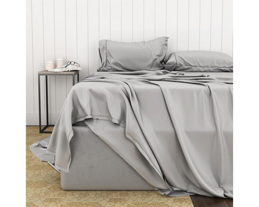 South Bay – Light Gray Bamboo Cotton Sheets