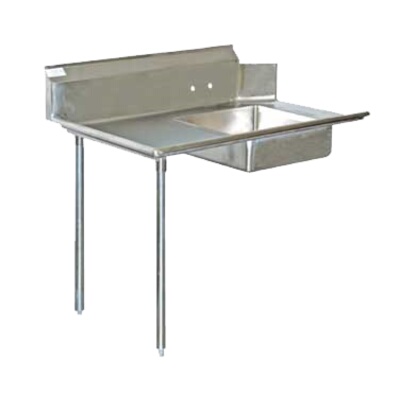 Serv-Ware DDT72L-CWP – Soiled Dishtable with Sink, straight design, left-to-right, 72″W