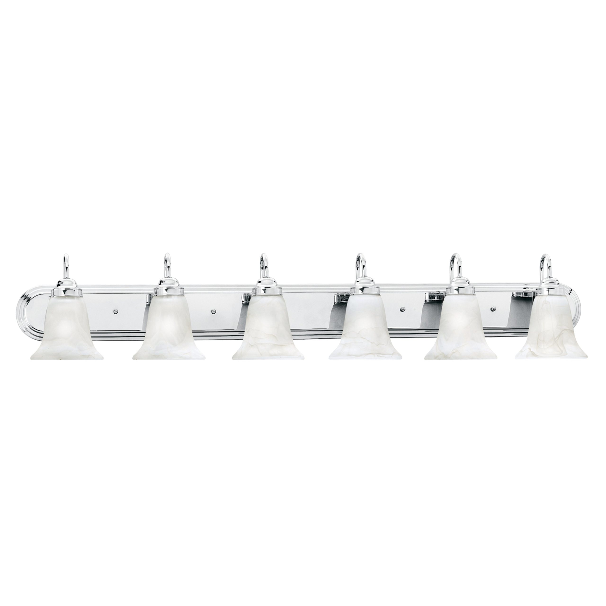 THOMAS SL75864 Homestead 48” Wide 6-Light Vanity Light – Chrome