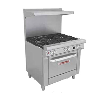 Southbend 4362D – Range Oven, Ultimate Restaurant Range, Gas, 36″, 6 Non-Clog burn