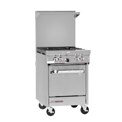 Southbend S24E – Restaurant Range, gas, 24″W, (4) 28,000 BTU open burne