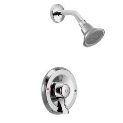 Moen T8375 Commercial 2.5 GPM Single Handle Posi-Temp Pressure Balanced Shower Trim in Chrome