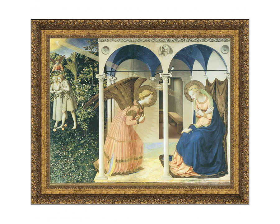 Toscano – The Annunciation Altarpiece Framed Canvas Replica Painting